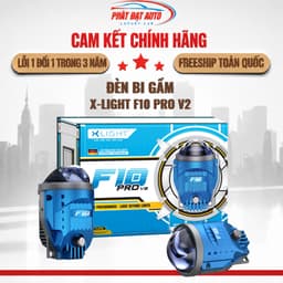 Bi Gầm X-Light F10 Pro V2 chính hãng, bản nâng cấp 2026 , chip Osram 65W, ánh sáng 5500K lỗi 1 đổi 1 trong vòng 2 năm 1