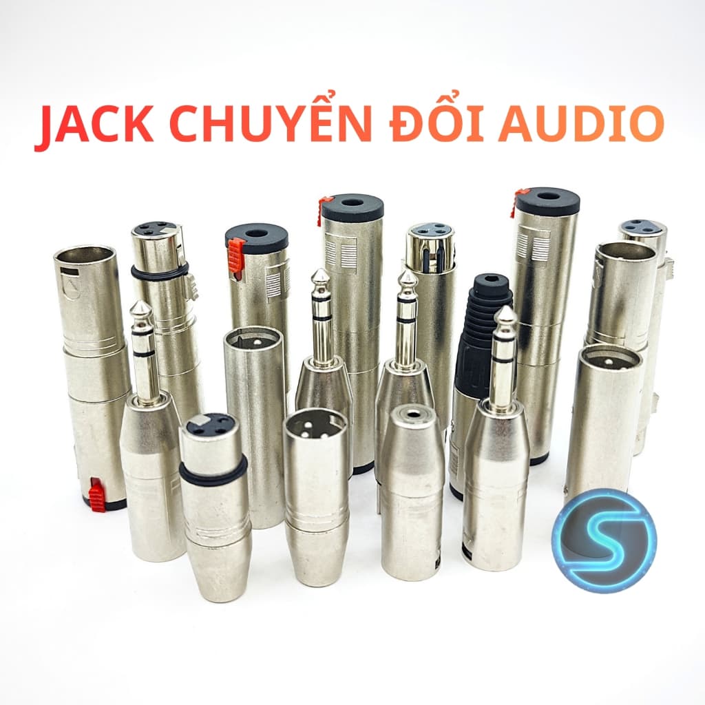 Jack Chuyển Đổi các loại XLR Canon , 6 Ly , Canon sang AV , 6.5 mm các loại.