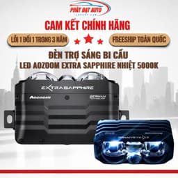 Đèn Trợ Sáng Bi Cầu LED Aozoom Extra Sapphire Nhiệt 5000k Đèn Gầm Rời Cao Cấp Chống Nước IP67 lỗi 1 đổi 1 trong 3 năm 9