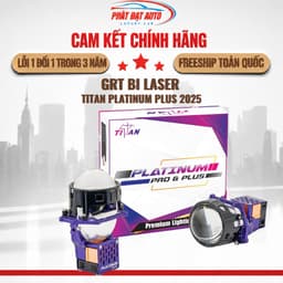 Bi Laser Titan Platinum Plus 2025 (Cos 80W/Pha 90W) tích hợp Laser Cos Pha, nhiệt màu 5000K 1
