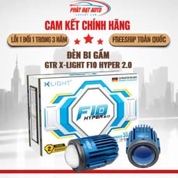 Bi Gầm GTR X-Light F10 Hyper 2.0 chính hãng, bản nâng cấp 2025, chip Osram 55W, ánh sáng 5000K 1