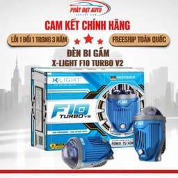 Bi Gầm X-Light F10 Turbo V2 hàng chính hãng đèn pha ô tô siêu sáng 65W chống nước IP68 | LuxuryCars 1