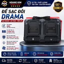 Đê sạc đôi DRAMA  Sạc Nhanh 2Ah - Tiết Kiệm Thời Gian, Chân Pin phổ thông M21 1