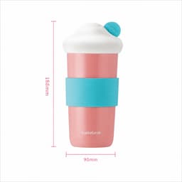 Ly sứ LocknLock có nắp kèm ống hút silicon 510ml SLB018PIK SLB018YEL, Hàng Chính Hãng - JoyMall 3