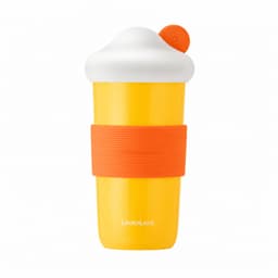 Ly sứ LocknLock có nắp kèm ống hút silicon 510ml SLB018PIK SLB018YEL, Hàng Chính Hãng - JoyMall 2