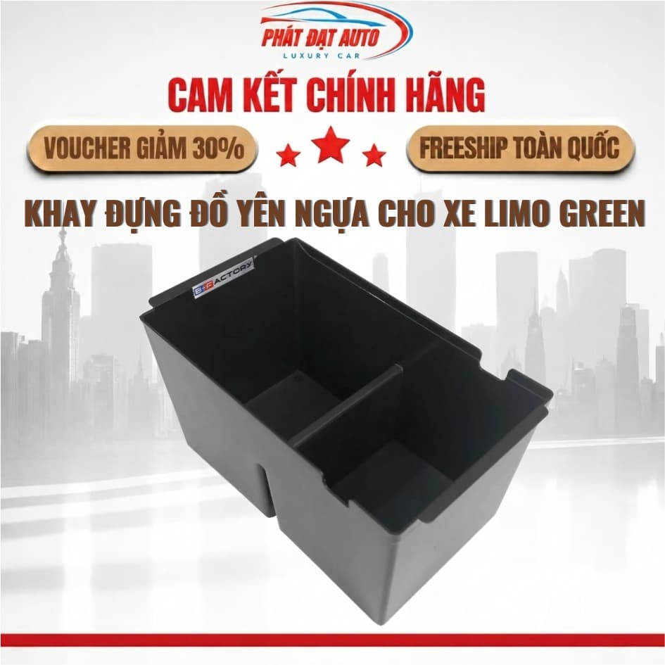 Khay đựng đồ yên ngựa cho xe ô tô Limo Green của B-Factory thiết kế tiện lợi, kích thước chuẩn