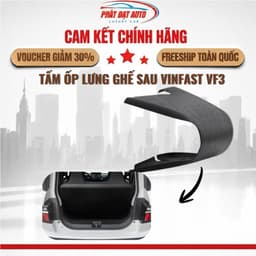 Tấm Ốp Lưng Ghế Sau VinFast VF3 (B-Factory), Ốp Bảo Vệ Lưng Ghế Chịu Lực 50kg Nhựa ABS Ship Hỏa Tốc Quanh Hà Nội 1