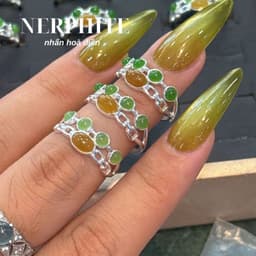 Nhẫn Bac S925 Đính Ngoc Hòa Điền Tu Nhiên SVippp 1