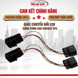 Giắc chuyển đổi Led cánh chim sau Vinfast VF5 - Cắm zin, độ đèn giữ zin nguồn chính 1