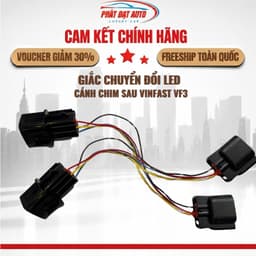 Giắc chuyển nguồn đèn Vinfast VF3 - Cắm zin, độ đèn giữ zin nguồn chính 1