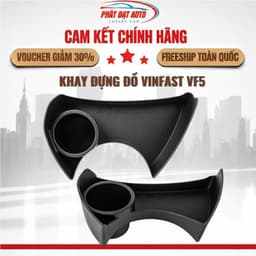 Khay Đựng Ly Đa Năng VF5  B-Factory, Hộp Để Đồ Hốc Để Ly Móc Treo Đồ Xe VinFast VF5 1