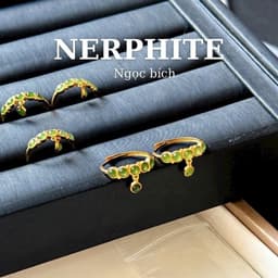 Nhẫn khung bac S925 Si Vàg Đính Viên Ngoc Bich Dáng Đẹp Hàng Kiểm Định 3