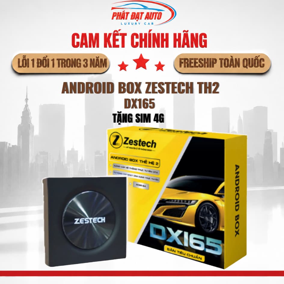 ANDROID BOX ZESTECH DX165 TH2 tặng SIM 4G Ra lệnh giọng nói  Hàng chính hãng, chất lượng cao