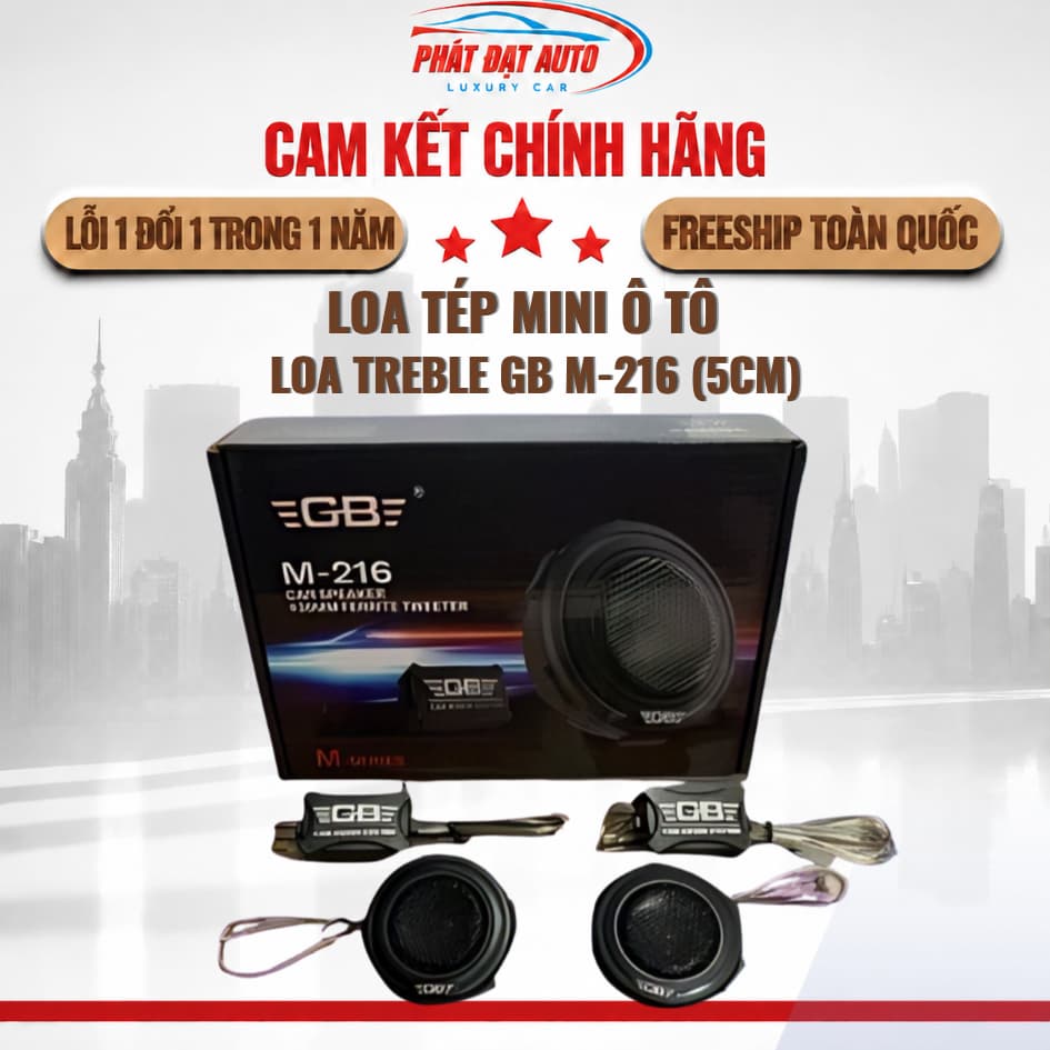 Loa Treble GB M-216 (5cm) loa tép mini ô tô, bổ sung dải cao chi tiết - LuxuryCars
