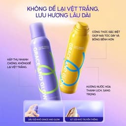 Xịt Gội Khô Grace And Glow Chính Hãng 150ml Kiềm Dầu Làm Tơi Tóc Thơm Lâu Hương Nước Hoa Skin House 8