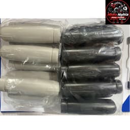 1 Đôi Tay Nắm Xe Đạp Phổ Thông Nhựa Mềm Cao Cấp (Bao Tay Xe Đạp 2 Màu Đen Trắng Chống Trượt) 1