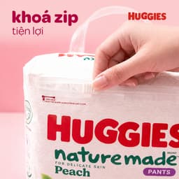 Combo 3 Tã quần Huggies Naturemade Peach M48+10/ L44/ XL38/ XXL26 8