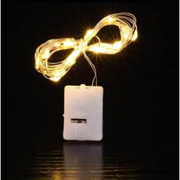 Đèn led đom đóm, đèn trang trí hộp quà, trang trí hoa, giỏ quà- màu vàng dài  2m, gắn lồng đèn trung thu 1