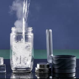 Bình đựng nước thủy tinh 2 lớp LocknLock cao cấp dung tích 350ml có lõi lọc trà LLG925BLU, Hàng Chính Hãng - JoyMall 6