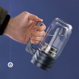 Bình đựng nước thủy tinh 2 lớp LocknLock cao cấp dung tích 350ml có lõi lọc trà LLG925BLU, Hàng Chính Hãng - JoyMall 3