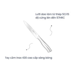 Dao Nhà Bếp Inochi Chính Hãng | Cán Thép Không Gỉ Sáng Bóng, Không Bám Mùi, An Toàn Sức Khỏe 2