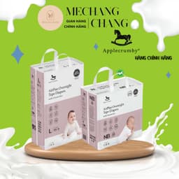 [GIÁ CỰC TỐT - CHÍNH HÃNG] Tã bỉm ngựa applecrumby chính hãng cao cấp NB4/S24/M42/L36 (dán),M22/L20/XL18/XXL16 quần) 4
