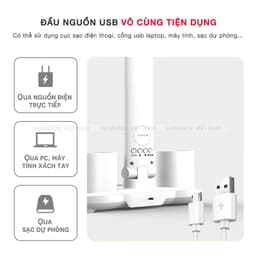 Đèn Học Led Để Bàn Làm Việc Thiết Kế Sáng Tạo Với 2 Thanh Led Rời, Cảm Ứng , Chống Cận Thị 6