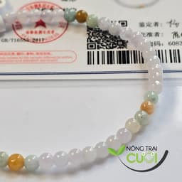 Chuỗi Cam Thach Đa Bảo Tím type A, hạt 3.8mm - Nông Trại Cười 3