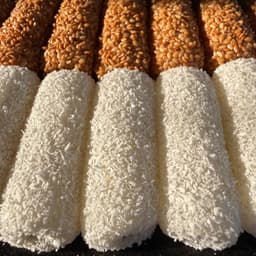 Bánh Mochi Dài Phủ Mè Rang Phủ Dừa, Set 16 Bánh Thơm Dẻo Mềm Ngon, Bánh Mochi Mix Vị Set 468Gr 4