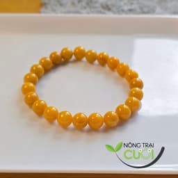 Chuỗi Cam Thach Hoàng Phỉ type A, hạt 7.8mm, không kèm giấy kiểm định - Nông Trại Cười 3