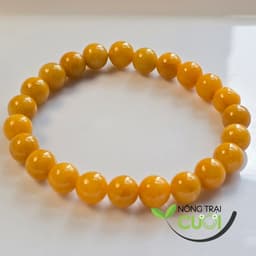 Chuỗi Cam Thach Hoàng Phỉ type A, hạt 7.8mm, không kèm giấy kiểm định - Nông Trại Cười 1