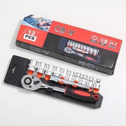 Bộ dụng cụ sửa chữa 12 chi tiết 1/2 8-24cm , Bộ Tuýp Đầu Khẩu 12 chi tiết 1/2" mở bu lông đa năng... 3