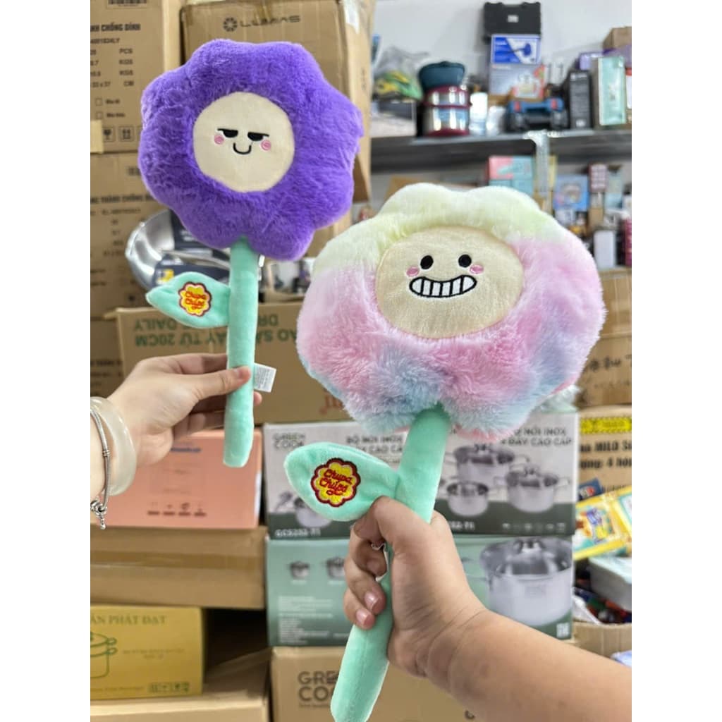 BÔNG HOA THƯ GIÃN CHUPA CHUPS MỀM MẠI ĐÁNG YÊU (giao ngẫu nhiên)