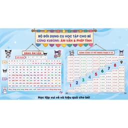 [Mẫu mới] Bảng âm vần & Bảng cộng trừ - Kích thước lớn, Chuẩn Bộ Kết Nối Tri Thức Cho Bé Lớp 1, Mầm Non 4