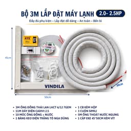 Bộ Vật Tư Lắp Đặt Máy Lạnh 2HP - 2.5HP | Ống Đồng Thái Lan | Công Ty TNHH Vindila 1