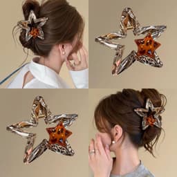 Kẹp Tóc Càng Cua Hai Ngôi Sao Thời Thượng Sang Trọng Dành Cho Nữ 2