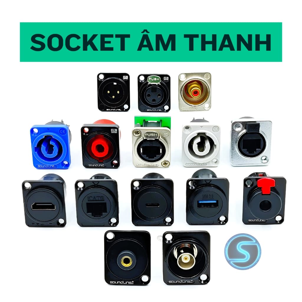 Ổ mặt âm tường, âm sàn jack canon , âm sàn canon, canon XLR,  6ly , âm điện, gắn tường.