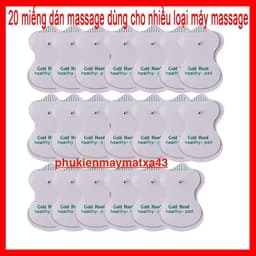 Combo 20 miếng (10 cặp) dán điện xung dành cho nhiều dòng máy massage vật lý trị liệu... 1