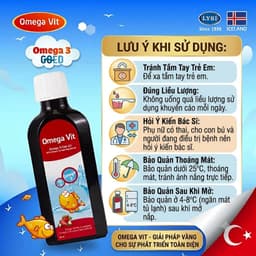 Dầu cá OMEGA VIT - Omega 3 Fish Oil Bổ Sung DHA, EPA Hàm Lượng Cao, Bổ Não, Sáng Mắt Thông Minh Chai 100ml 4