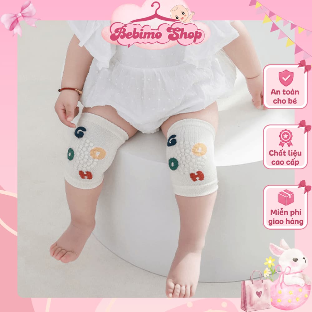 Đệm đầu gối chống trượt cho bé, miếng bảo vệ đầu gối bé tập bò co giãn mềm mại - Bebimo Shop