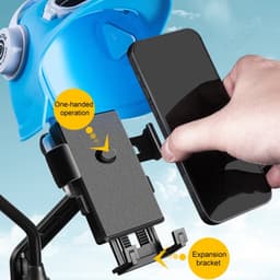 Kẹp Điện Thoại Chân Gương Xe Máy (Có Mũ) N2, No: 606 và MC-03 2