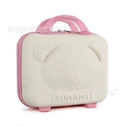 Cốp Vali Mini hình gấu với thiết kế sang chảnh,đựng đồ dùng cá nhân và mỹ phẩm vô cùng tiện lợi (ab) 4