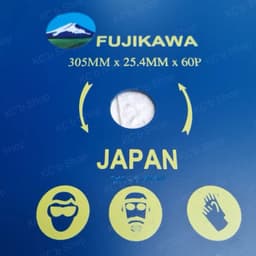 (ĐÃ MÀI SẴN) DAO CẮT LÚA / LƯỠI PHÁT CỎ TRÒN FUJIKAWA XANH 305MM X 25.4MM (30 RĂNG / 60 RĂNG) 4