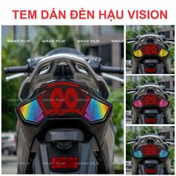 Decal dán đèn hậu Vision, Decal PVC 3 lớp 1
