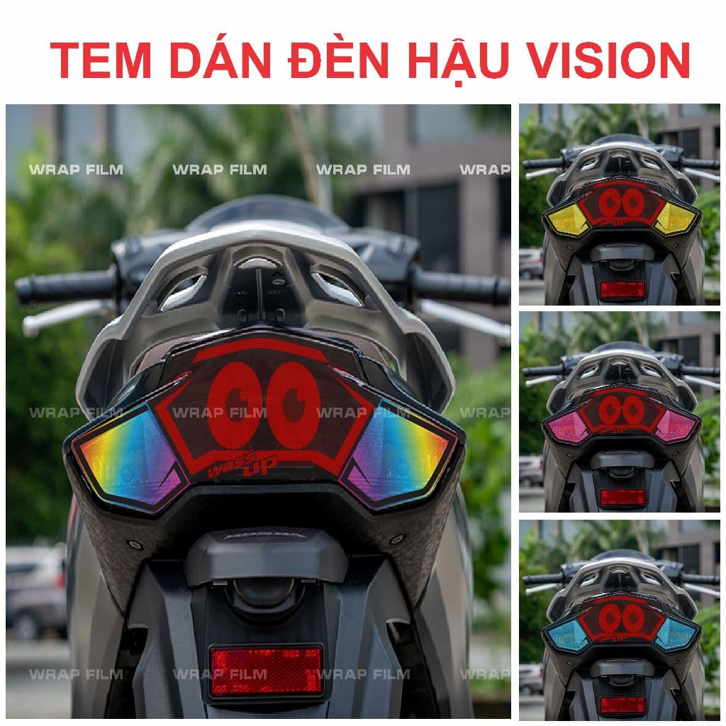Decal dán đèn hậu Vision, Decal PVC 3 lớp