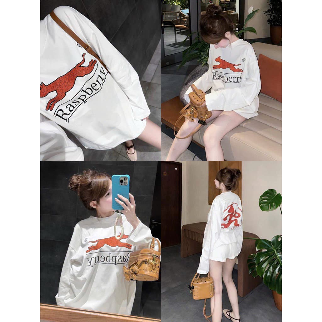 | 𝐋𝐨𝐧𝐠𝐭𝐞𝐞 | ÁO THUN TAY DÀI RASPBERRY CRACK HÀNG LOẠI 1
