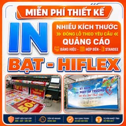 In Bạt Hiflet - Băng Rôn - Kích Thước Theo Yêu Cầu - Miễn Phí Thiết Kế, hỗ trợ đóng lỗ treo 1
