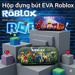 Hộp bút EVA 3D siêu nhẹ Game Minecra** và Roblox cho bé đi học 1