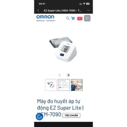 Máy đo huyết áp Omron HEM-7090-EZ Super Lite 4