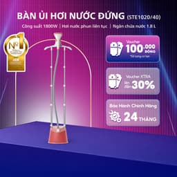 Bàn Ủi Hơi Nước Đứng PHILIPS STE1020/40 - Công Suất 1800W - 3 Mức Điều Chỉnh - Bảo Hành 24 Tháng 1